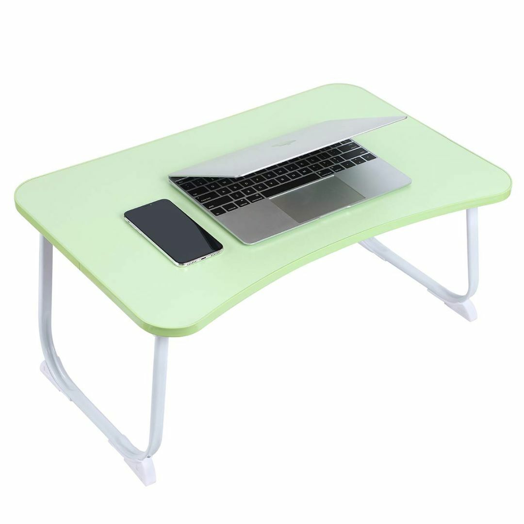 【色:グリーン】L STYLE 折りたたみテーブルベッドテーブル ローテーブル  インテリア/住まい/日用品の机/テーブル(その他)の商品写真