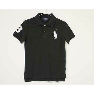 ラルフローレン(Ralph Lauren)の【夏物 新入荷!】〓ラルフローレン/Ralph Lauren〓130cm 半袖ポロシャツ  黒×白  【中古】 子供服 キッズ kids  男の子 女の子 夏 tops 705042(その他)