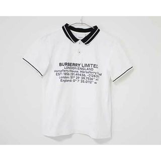 【夏物 新入荷!】〓バーバリー/BURBERRY〓140cm 半袖ポロシャツ 白系 【中古】子供服 キッズ kids ジュニア 女の子 男の子 夏 tops 034042