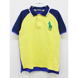 ラルフローレン(Ralph Lauren)の【夏物 新入荷!】＜ラルフローレン/Ralph Lauren＞140cm位 半袖ポロシャツ 紺×黄色【中古】子供服 キッズ kids ジュニア 男の子 夏 tops 105042(その他)