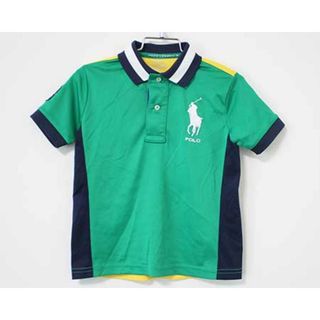 ラルフローレン(Ralph Lauren)の【夏物 新入荷!】〓ラルフローレン/Ralph Lauren〓100cm 半袖ポロシャツ 緑×黄色  '21年製 【中古】子供服 キッズ kids  男の子 女の子 夏 tops 705042(その他)