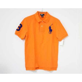 ラルフローレン(Ralph Lauren)の【夏物 新入荷!】新品 未使用品〓ラルフローレン/Ralph Lauren〓150cm 半袖ポロシャツ オレンジ  子供服 キッズ kids ジュニア 男の子 女の子 夏 tops 705042(その他)