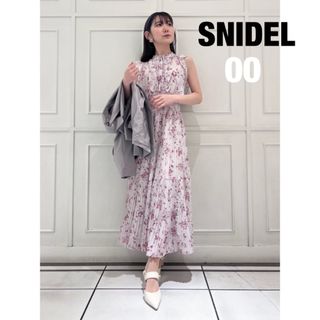 スナイデル(SNIDEL)のスナイデル　snidel Sustainableフリルプリントワンピース00(ロングワンピース/マキシワンピース)