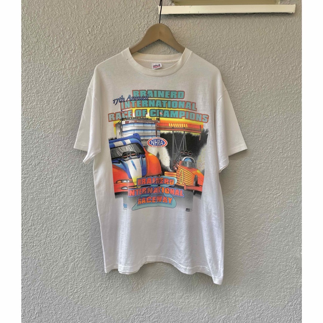 レーシングカーTシャツ　VINTAGE ビンテージ　車　クラシックカー メンズのトップス(Tシャツ/カットソー(半袖/袖なし))の商品写真