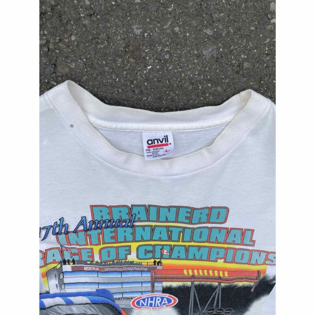 レーシングカーTシャツ　VINTAGE ビンテージ　車　クラシックカー メンズのトップス(Tシャツ/カットソー(半袖/袖なし))の商品写真