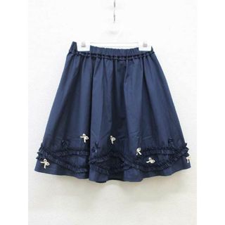 トッカバンビーニ(TOCCA BAMBINI)の【夏物 新入荷!】▽トッカ/TOCCA BAMBINI▽140cm スカート 紺【中古】子供服 キッズ kids ジュニア 女の子 春夏秋冬 bottoms 034042(スカート)