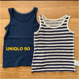 UNIQLO - ユニクロ UNIQLO コットンメッシュ タンクトップ90