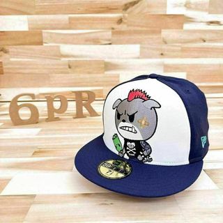 ニューエラー(NEW ERA)の激レア【ニューエラ×トキドキ】限定コラボ キャップ パンク ロック 紫×白(キャップ)