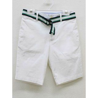 ラルフローレン(Ralph Lauren)の【夏物 新入荷!】▽ラルフローレン/Ralph Lauren▽140cm ハーフパンツ/ショートパンツ/半ズボン/短パン 白 ベルト付き【中古】子供服 キッズ kids ジュニア 男の子 春夏 bottoms 034042(パンツ/スパッツ)