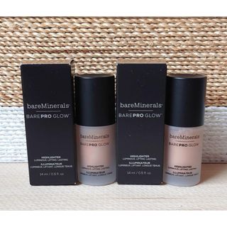 ベアミネラル(bareMinerals)のbareMinerals  ベアプロ グロー ハイライター  フィアース　2本(化粧下地)