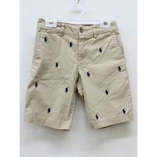 ラルフローレン(Ralph Lauren)の【夏物 新入荷!】▽ラルフローレン/Ralph Lauren▽140cm ハーフパンツ/ショートパンツ/半ズボン/短パン ベージュ×紺【中古】子供服 キッズ kids ジュニア 男の子 春夏 bottoms 034042(パンツ/スパッツ)