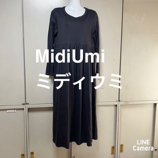 ミディウミ(MidiUmi)のミディウミ　ウール混ロングワンピース(ロングワンピース/マキシワンピース)