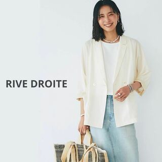 RIVE DROITE - 美品◎リヴドロワ【透け感が魅力】シアードルマンジャケット　オフホワイト