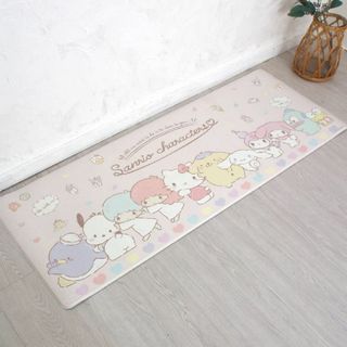 【新着商品】サンリオ(SANRIO) キャラクターズ PVC キッチンマット 4(その他)