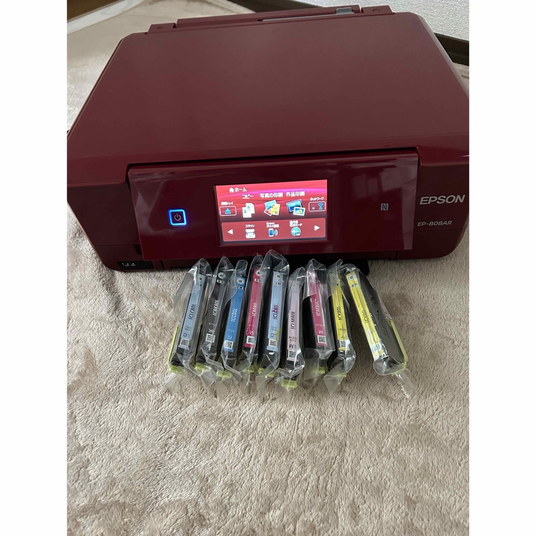 EPSON EP-808AR (カラーインク付き) 丸っこい EPSON EP-808AR (カラーインク付き) 丸っこい