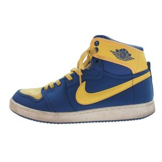 NIKE AIR JORDAN ナイキ ジョーダン スニーカー DO5047-407 AJ1 KO True Blue and Topaz Gold/Laney エアジョーダン スニーカー イエロー系 ブルー系 28cm【中古】(スニーカー)