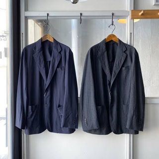 comoli 21ss ウール2Bジャケット NAVY size3