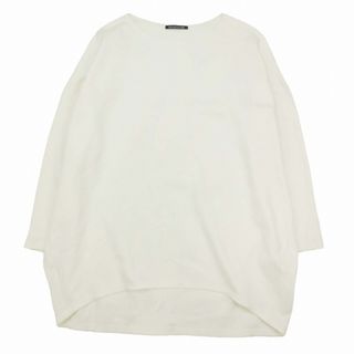 ミズイロインド ストレッチ オーバーサイズ ロング Tシャツ 長袖 プルオーバー(Tシャツ(長袖/七分))