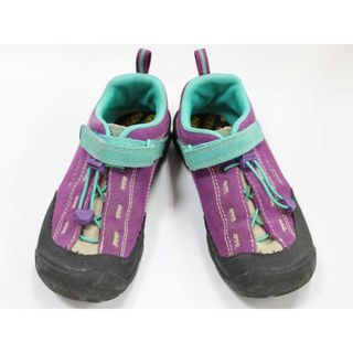 キーン(KEEN)の【新入荷!】◇キーン/KEEN◇21cm シューズ/アウトドアシューズ/靴 紫×ミント ジャスパー2 アウトドア キャンプ【中古】子供 キッズ kids 男の子 女の子 春夏秋冬 shoes 405042(スニーカー)