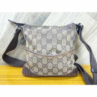 グッチ(Gucci)のK奈151/ グッチ GGキャンバス レザー ショルダーバッグ (ショルダーバッグ)