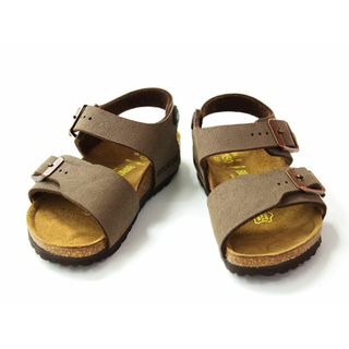 ビルケンシュトック(BIRKENSTOCK)の【夏物 新入荷!】新品 未使用品 現行▲ビルケンシュトック/BIRKENSTOCK▲15cm サンダル/シューズ/靴 こげ茶 ニューヨーク/NY アウトドア キャンプ 川遊び 水遊び プール 海水浴 子供 キッズ kids 男の子 女の子 夏 shoes seasonal 105042(サンダル)