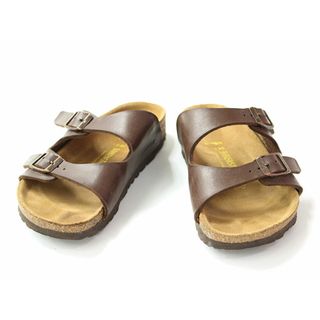 ビルケンシュトック(BIRKENSTOCK)の【夏物 新入荷!】▲ビルケンシュトック/BIRKENSTOCK▲20.5cm サンダル/シューズ/靴 茶 アリゾナ アウトドア キャンプ 川遊び 水遊び プール 海水浴【中古】子供 キッズ kids 男の子 女の子 夏 shoes seasonal 105042(サンダル)