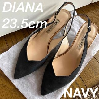 美品♡DIANA バックストラップパンプス NAVY