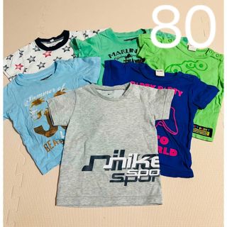 ナイキ(NIKE)の男の子 半袖 Tシャツ 6点 まとめ売り 80cm 90cm 保育園　(Ｔシャツ)