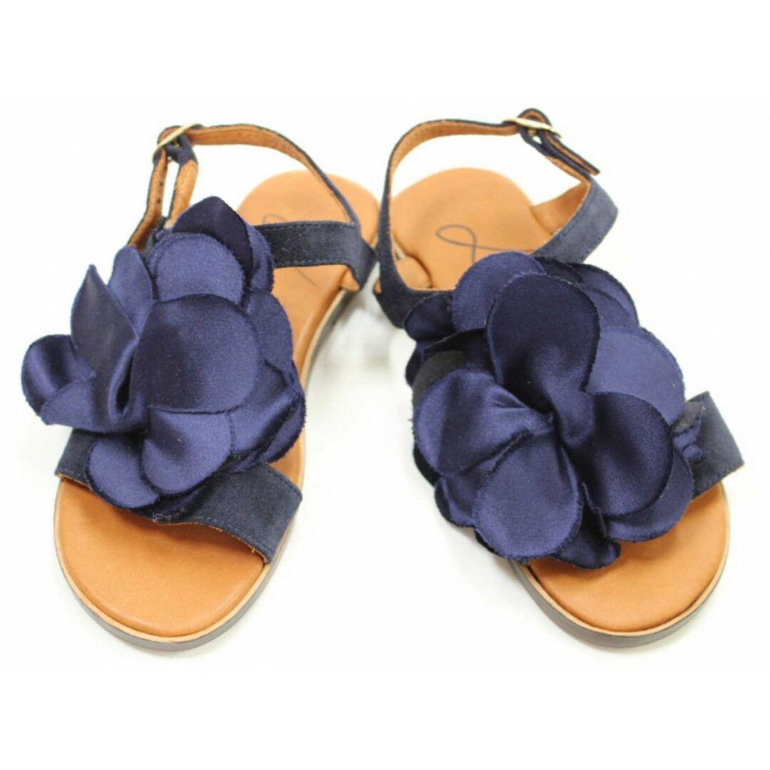 LANVIN - 【夏物 新入荷!】新品 未使用品◇ランバン/LANVIN◇19cm サンダル/シューズ/靴 紺×ブラウン 箱＆袋付き 子供 キッズ kids 女の子 夏 shoes seasonal 405042