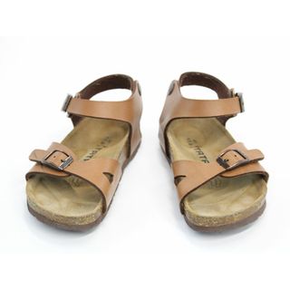 ビルケンシュトック(BIRKENSTOCK)の【夏物 新入荷!】▲ビルケンシュトック/BIRKENSTOCK▲17cm サンダル/シューズ/靴 茶 タタミ アウトドア キャンプ 水遊び【中古】子供 キッズ kids 男の子 女の子 夏 shoes seasonal 505042(サンダル)