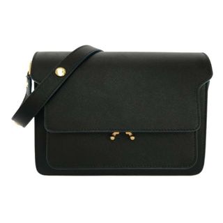 マルニ(Marni)のMARNI(マルニ) ショルダーバッグ TRUNK(トランク) 黒×ブルー レザー(ショルダーバッグ)