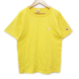 チャンピオン(Champion)のチャンピオン Tシャツ カットソー 半袖 クルーネック ロゴ刺繡 S 黄色(Tシャツ/カットソー(半袖/袖なし))