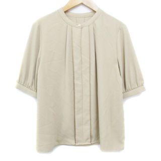 ユナイテッドアローズグリーンレーベルリラクシング(UNITED ARROWS green label relaxing)のグリーンレーベルリラクシング シャツ ブラウス 五分袖 バンドカラー ベージュ(その他)