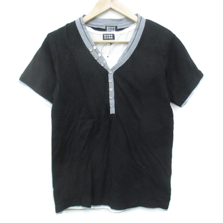 タケオキクチ(TAKEO KIKUCHI)のタケオキクチ カットソー Tシャツ 半袖 2点セット 無地 3 L 黒 白(Tシャツ/カットソー(半袖/袖なし))