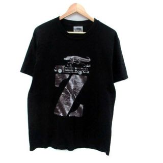 アザー(other)のジミーズ Tシャツ カットソー ラウンドネック 半袖 プリント L 黒 茶色(Tシャツ/カットソー(半袖/袖なし))