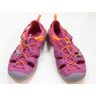 キーン(KEEN)の【夏物 新入荷!】◇キーン/KEEN◇20cm サンダル/シューズ/靴 紫×オレンジ モキシー アウトドア キャンプ 川遊び 水遊び プール 海水浴【中古】子供 キッズ kids 女の子 春夏 shoes seasonal 405042(サンダル)