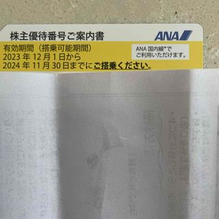 エーエヌエー(ゼンニッポンクウユ)(ANA(全日本空輸))のANA株主優待(航空券)