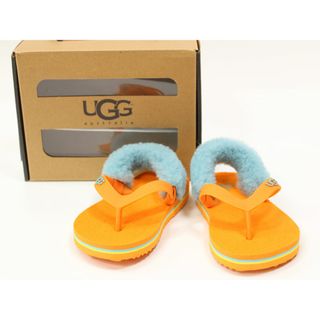 【夏物 新入荷!】新品 未使用品▲アグ/UGG▲14.5cm(6/7) ビーチサンダル/シューズ/靴 オレンジ イヤイヤ2/YIA YIA II 箱付き 水遊び 海水浴 川遊び プール 子供 キッズ kids 女の子 夏 shoes seasonal 505042