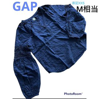 GAP - ギャップGAP  トップス　ブラウス　綿　カットソー　刺繍レース　ふんわり袖