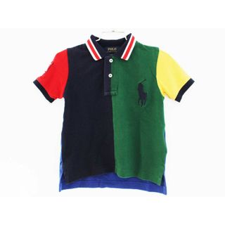 ラルフローレン(Ralph Lauren)の【夏物 新入荷!】[ラルフローレン/Ralph Lauren]90cm 半袖ポロシャツ 紺×ブルー系【中古】子供服 キッズ kids ベビー服 baby 男の子 夏 tops 705042(シャツ/カットソー)