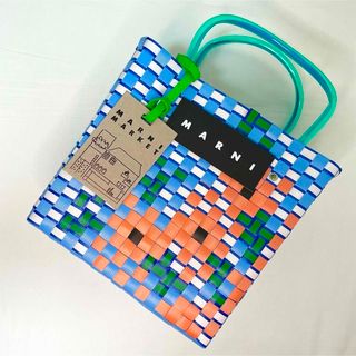 マルニ(Marni)のMARNI FLOWER CAFE PICNIC BAG マルニ バッグ(かごバッグ/ストローバッグ)