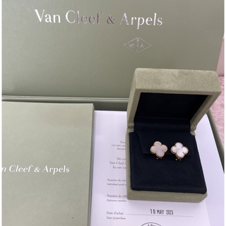 Van Cleef & Arpels - ヴァンクリーフ　美品　ピアス✨ヴィンテージ　マザーオブパール×YG