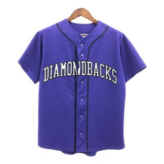 00年代 Majestic マジェスティック MLB アリゾナ・ダイヤモンドバックス ユニフォーム プロチーム パープル(メンズ M相当) 中古 古着 Q5883(その他)