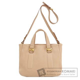 サルヴァトーレフェラガモ(Salvatore Ferragamo)のSalvatore Ferragamo ロゴ金具 2WAY ハンドバッグ レザー レディース(ハンドバッグ)