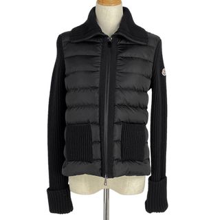 モンクレール(MONCLER)のモンクレール ニット切り替え ダウンジャケット レディース S 【中古】(ダウンジャケット)