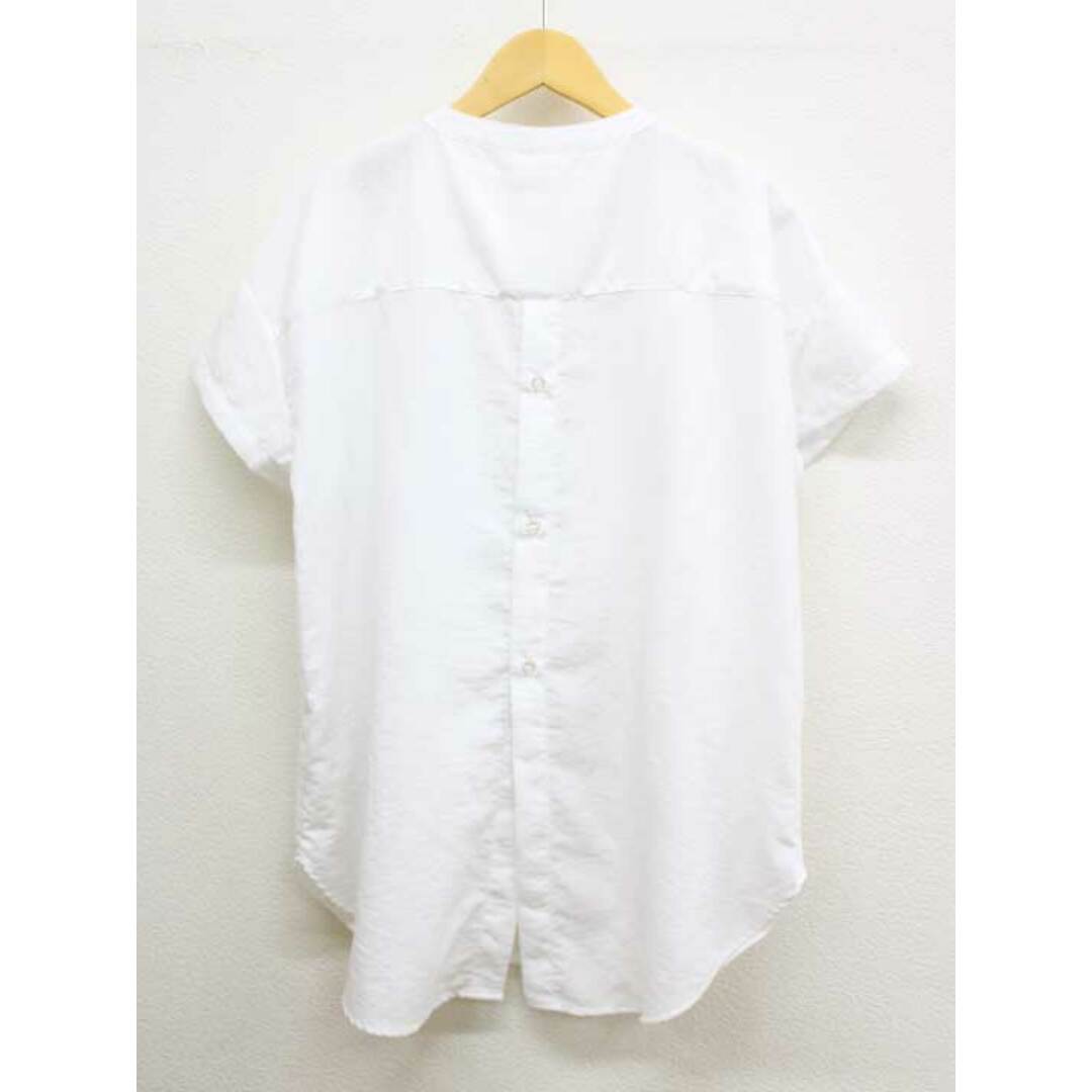 【夏物 新入荷】‡BEAMS HEART/ビームスハート‡ピンタックシャツ/半袖 ホワイト/白 レディース【中古】 夏 034042 レディースのトップス(シャツ/ブラウス(半袖/袖なし))の商品写真