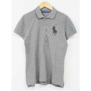 Ralph Lauren - 【夏物 新入荷】☆RALPH LAUREN/ラルフローレン☆ビックポニーポロシャツ/ワンポイント/カジュアル/無地/半袖 グレー レディース S【中古】夏 705042