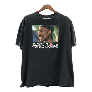 RIPPLE JUNCTION ポエティック・ジャスティス 2パック 半袖Ｔシャツ ムービーT ラップT ブラック (メンズ 2XL) 中古 古着 Q5888(Tシャツ/カットソー(半袖/袖なし))