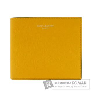 サンローラン(Saint Laurent)のSAINT LAURENT ロゴモチーフ 二つ折り財布（小銭入れなし） カーフ レディース(財布)