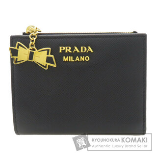 プラダ(PRADA)のPRADA ロゴモチーフ 二つ折り財布（小銭入れあり） レザー レディース(財布)